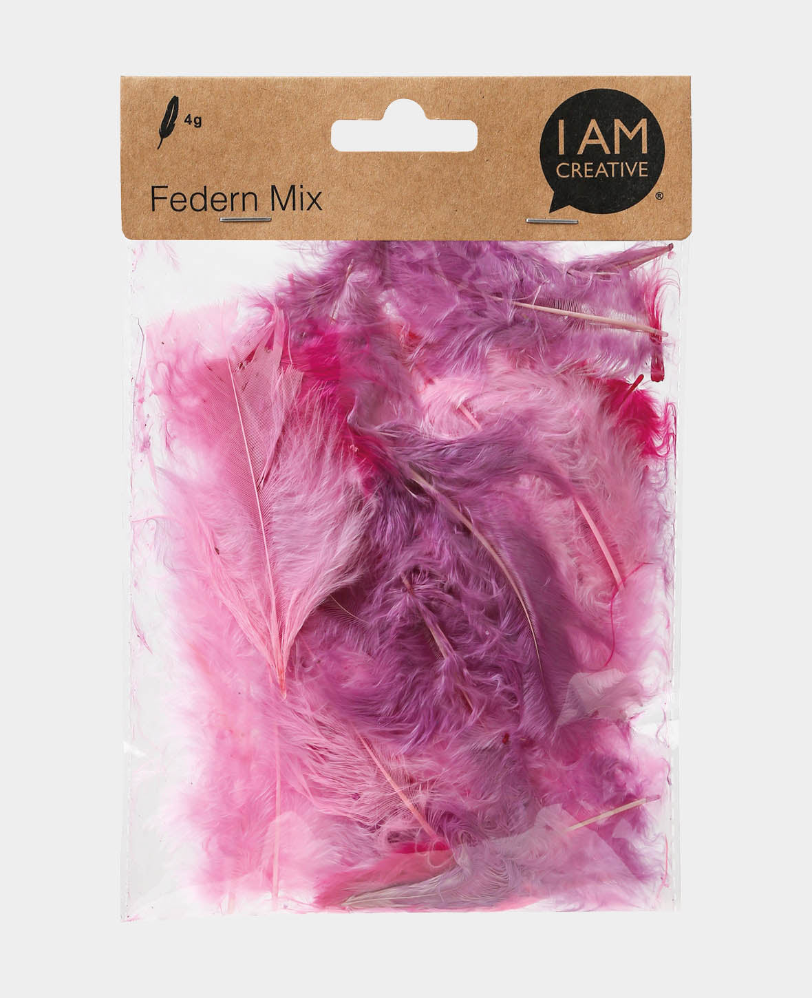 Feathers Mix 6 - 12 cm, Purple Shades