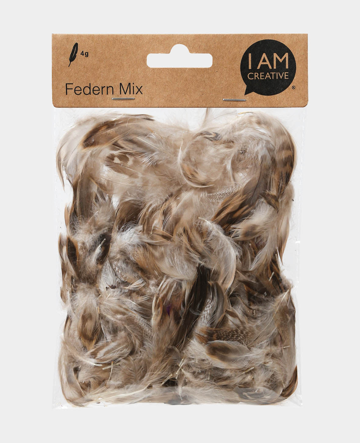 Feathers Mix I 5 - 10 cm, natural