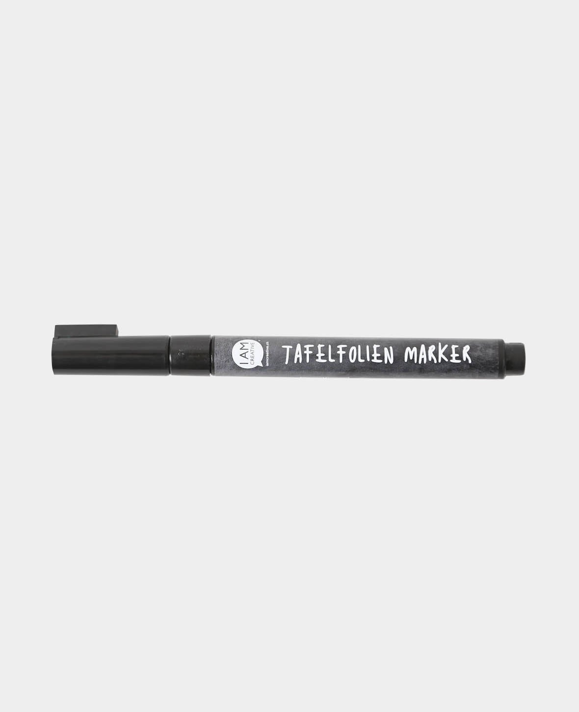 Tafelfolien Marker, Stift für Whiteboard- und Wandtafelfolien, schwarz, ø 1 cm, Kugelspitze
