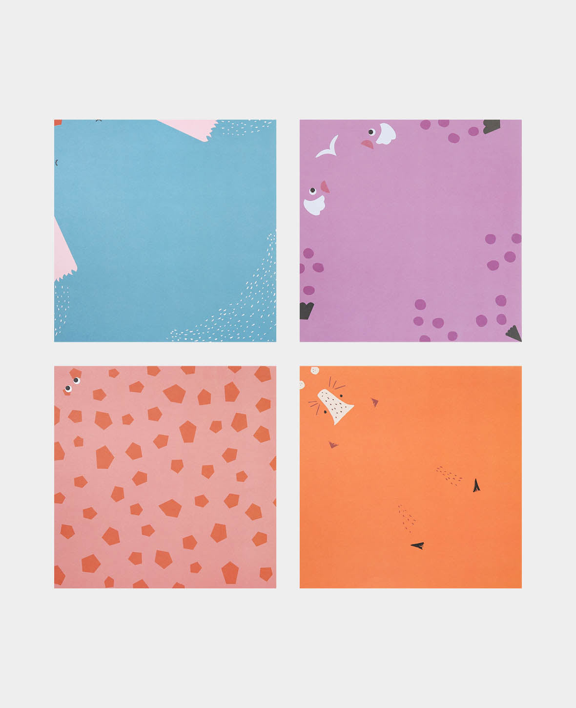 Folding sheets / Origami Paper Zoo, 20 x 20 cm, 20 sheets