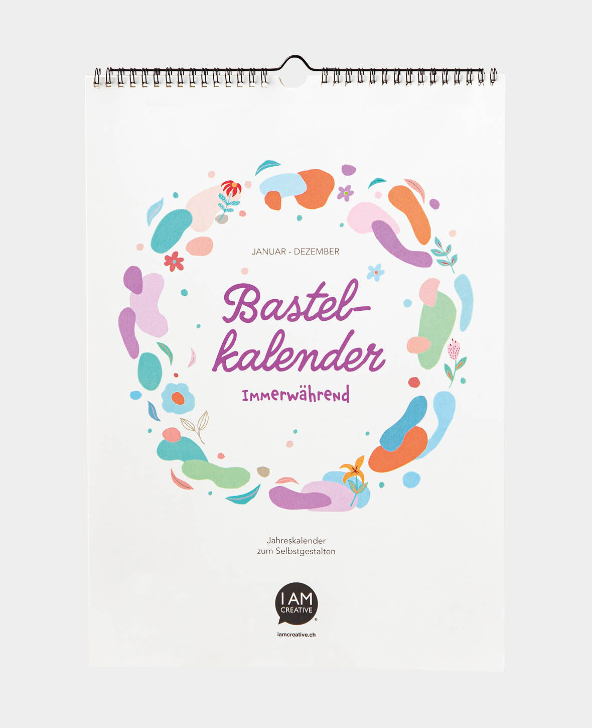 Kalender zum Basteln, 297 x 420 mm (A3), weiss, 1 Stk.