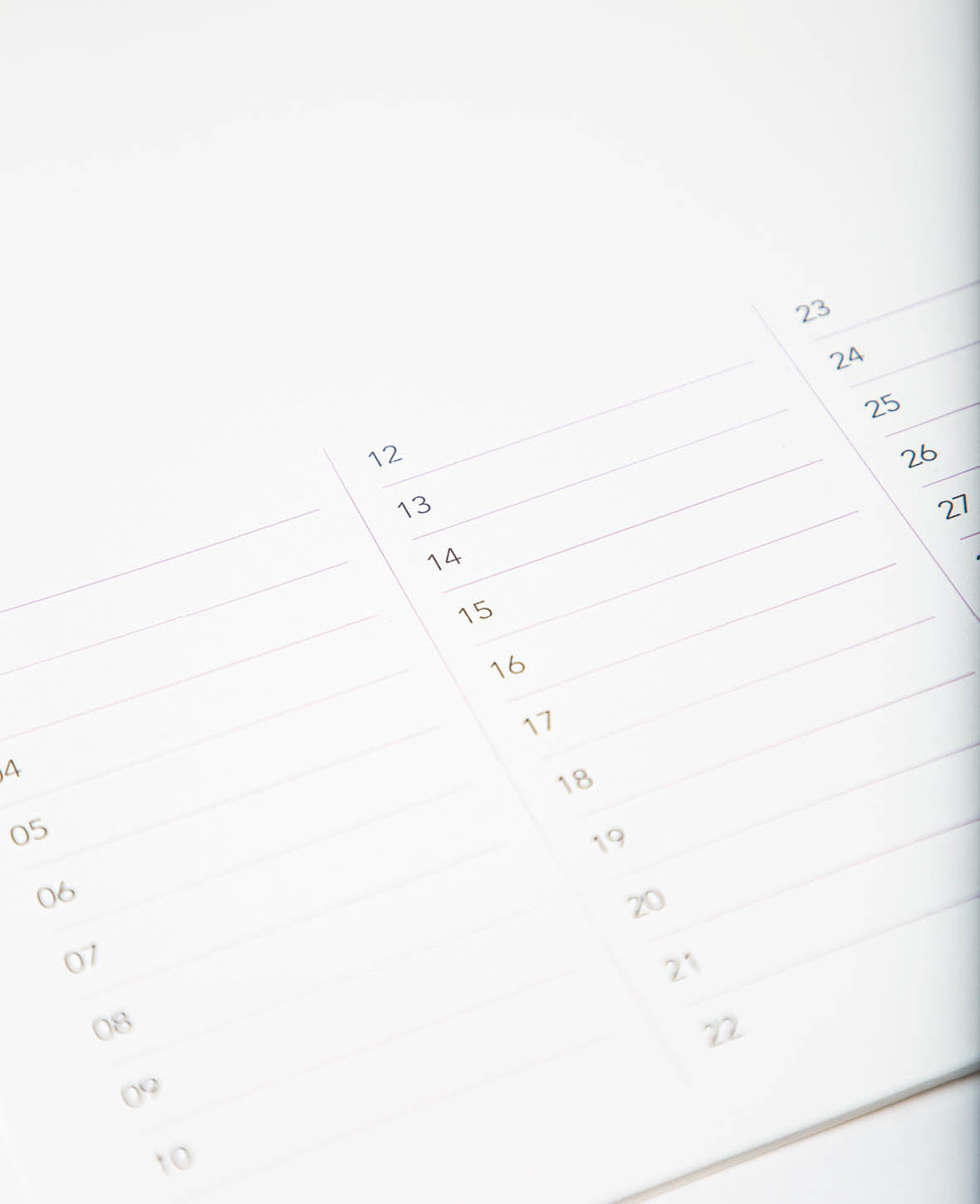 Calendar for crafting, 297 x 420 mm (A3), white, 1 pc.