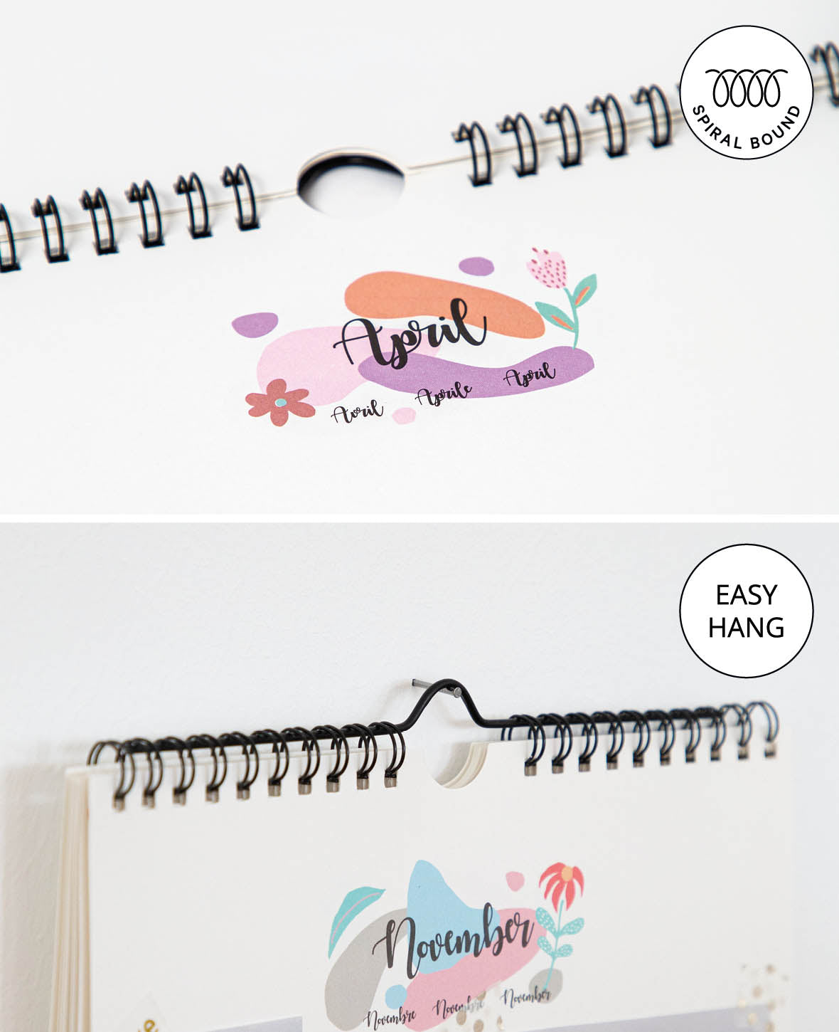 Calendar for crafting, 297 x 420 mm (A3), white, 1 pc.