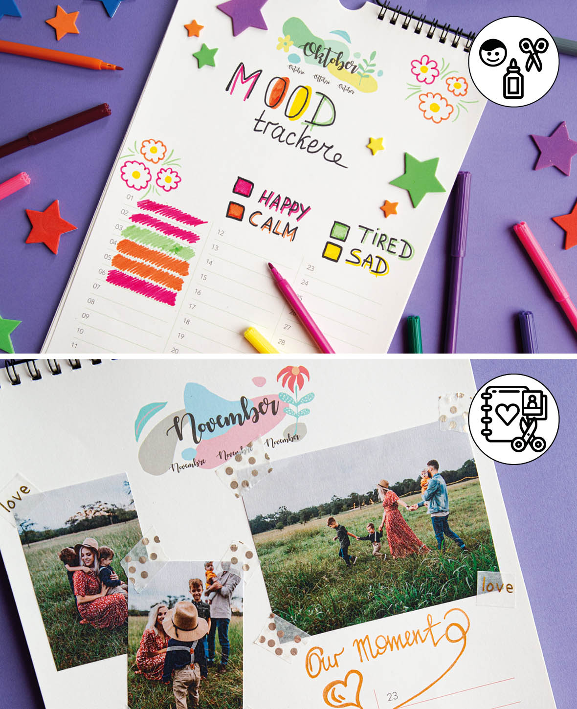Calendar for crafting, 297 x 420 mm (A3), white, 1 pc.