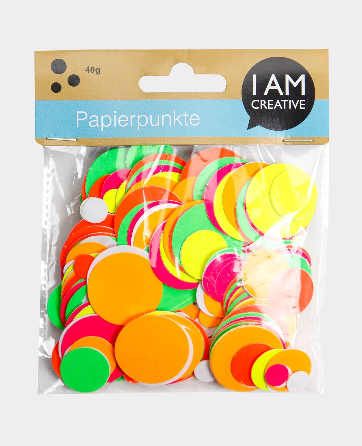Sticker Punkte, Bunt, ø 10-30 mm, 40 g