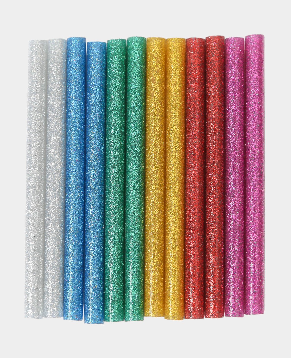 Glitter Hot Glue Sticks, Assorted, 7 x 100 mm, 12 pcs.