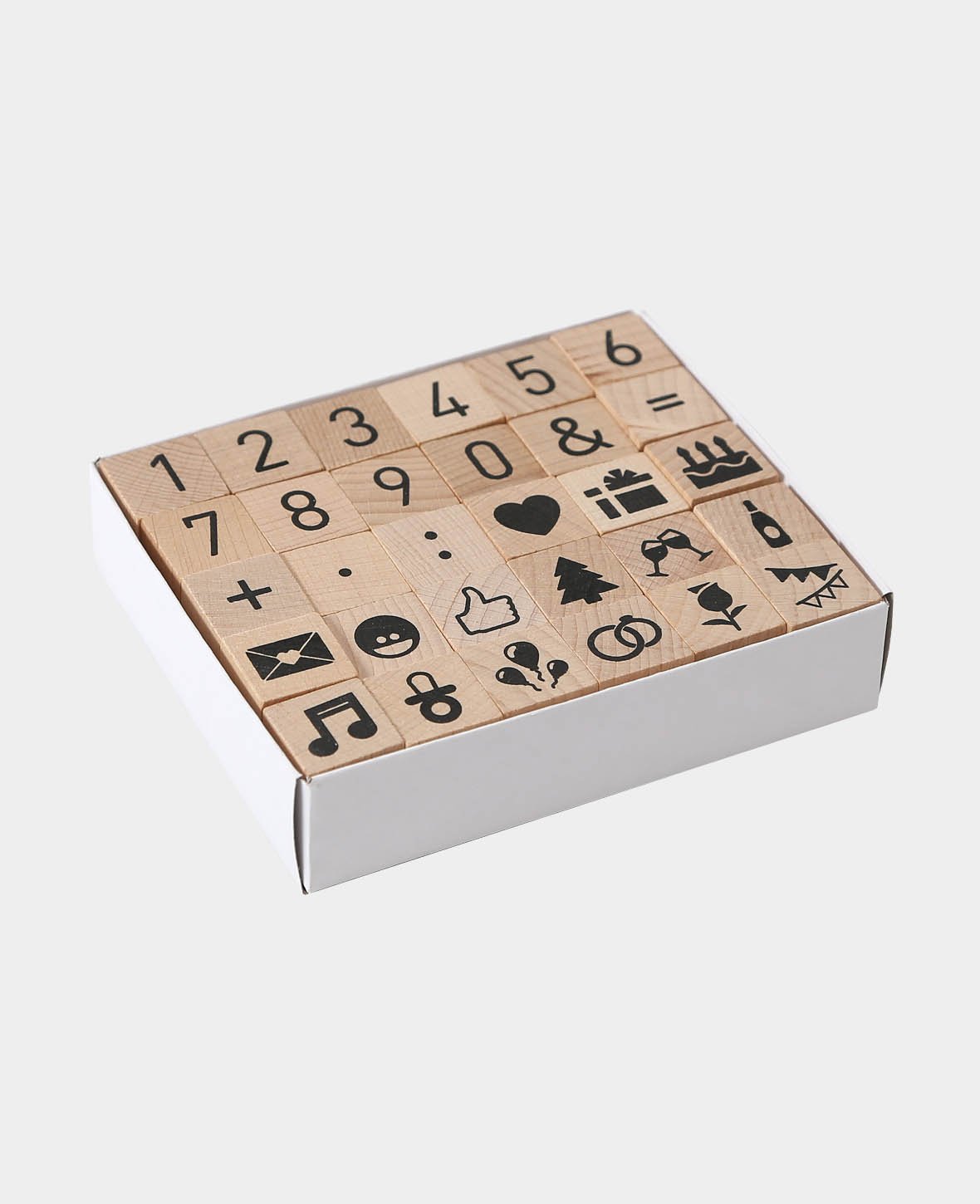 Jeu de tampons chiffres et symboles, 30 p.