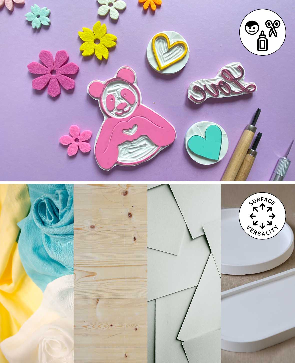 DIY stamp, rectangular plate, 1 pc.
