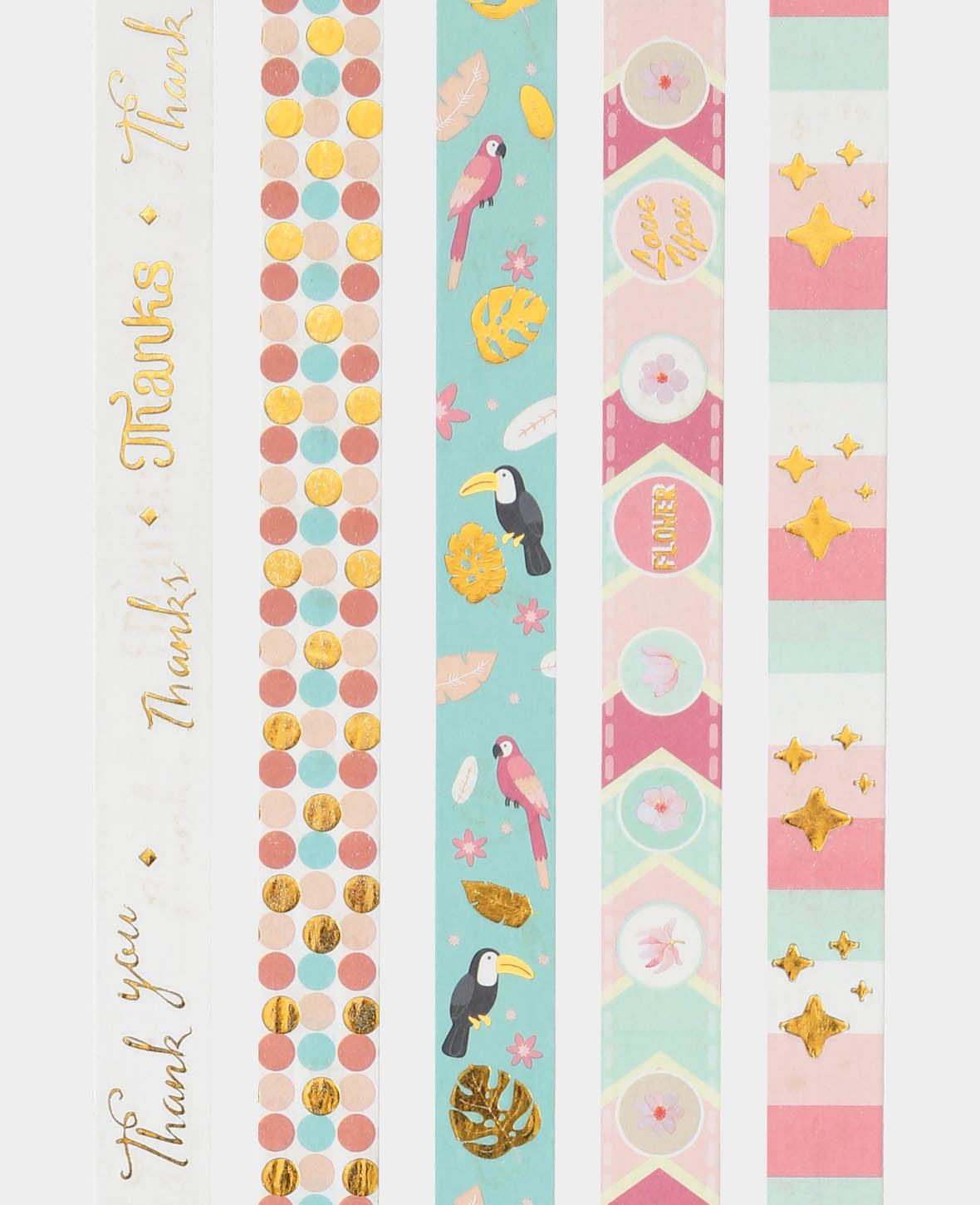 Washi Tape Set 2, 5 Stk., Masking Tape