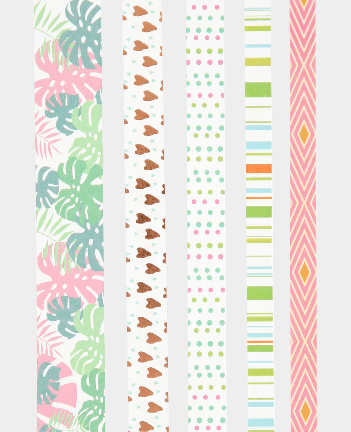 Washi Tape Set 12, 5 Stk., Masking Tape
