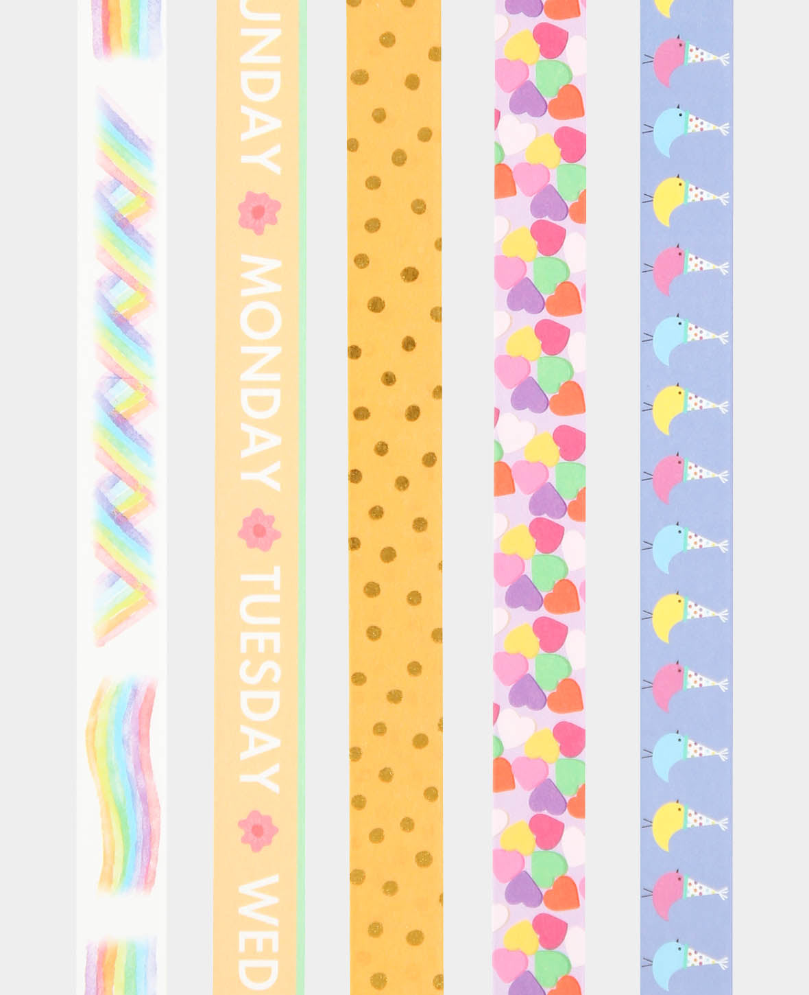 Washi Tape Set 15, 5 Stk., Masking Tape