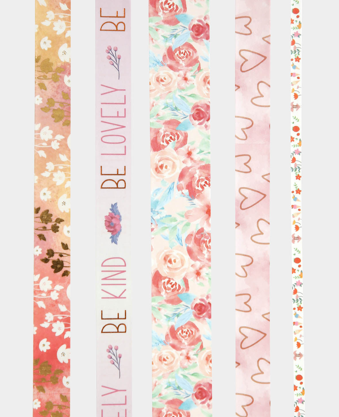 Washi Tape Set 19, 5 Stk., Masking Tape Love, Liebe,