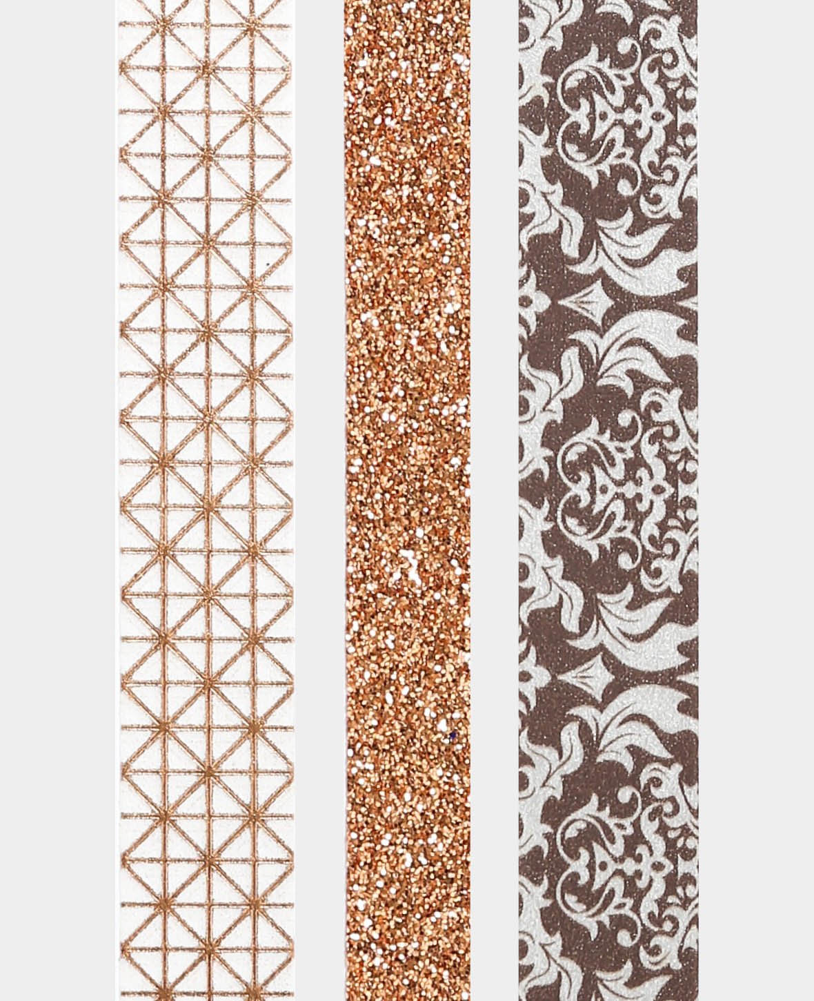 Ruban Washi, lot de 3, métallisé, ruban de masquage