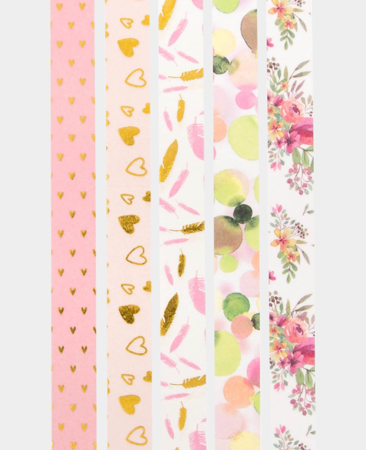 Washi Tape Set Love, 5 Stk., Masking Tape