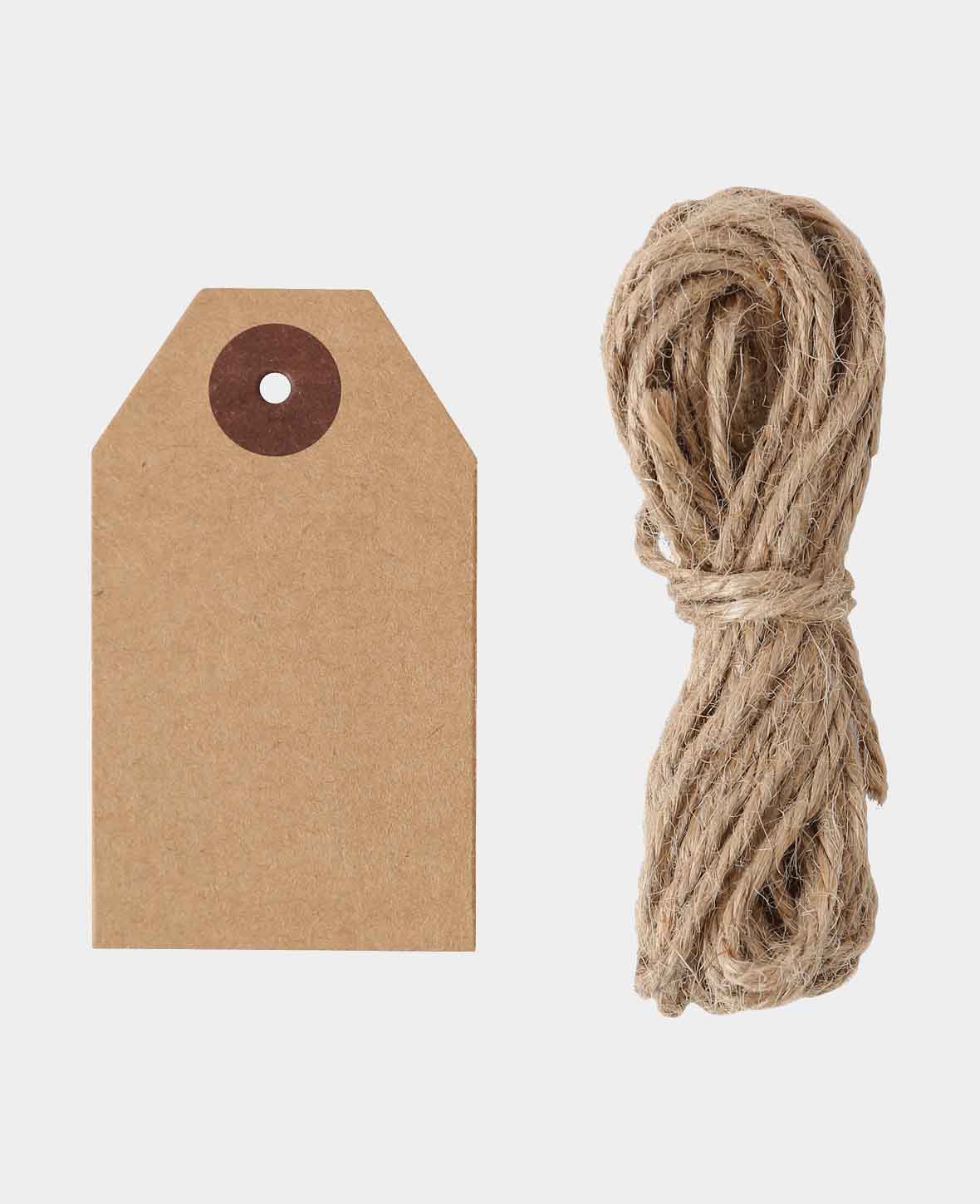 Gift Tags Classic, Brown, 4.5 x 7.5 cm, 20 pcs.