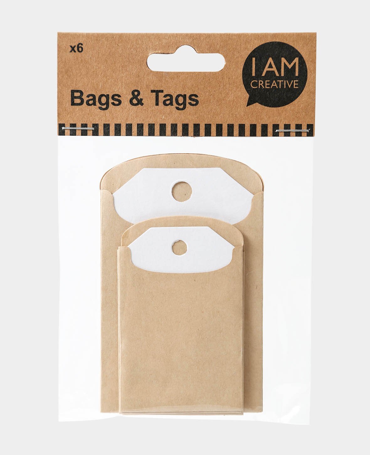Gift Tags in Paper Bag, 6 pcs.