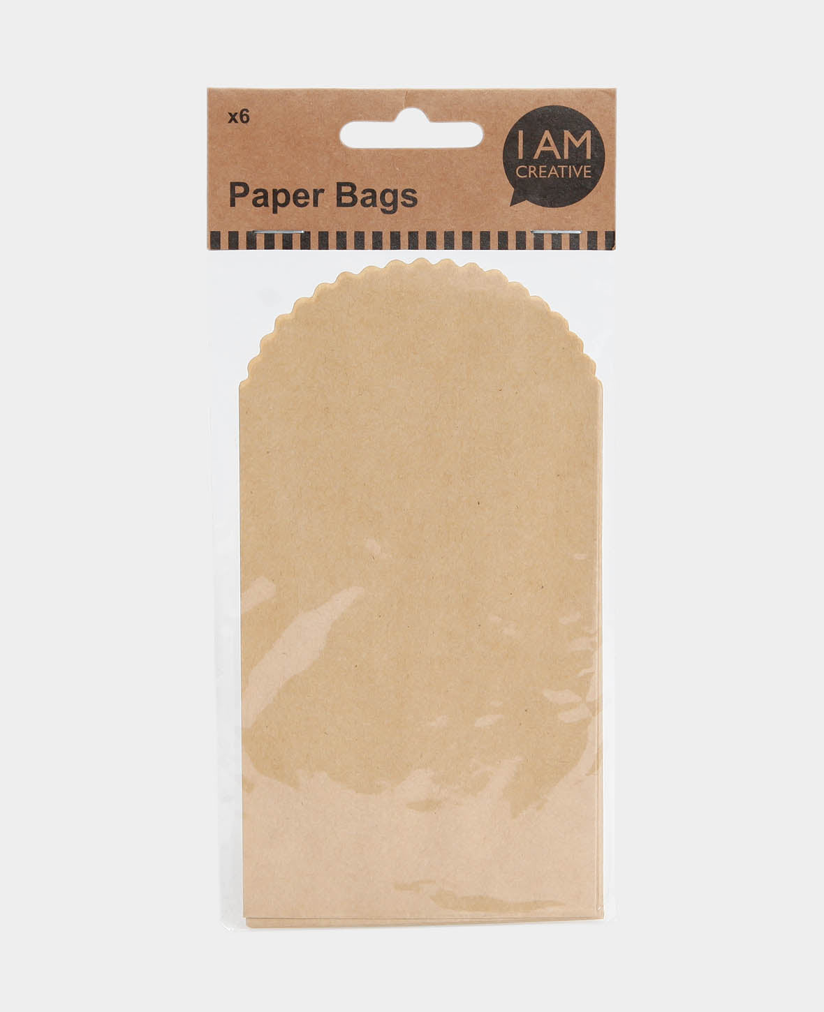 Sachets en papier, 13,5 x 8,7 cm, sacs en papier unis, marron, 6 p.