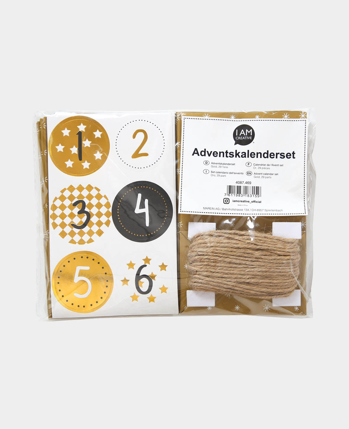 Set de calendrier de l'Avent, 29 p.