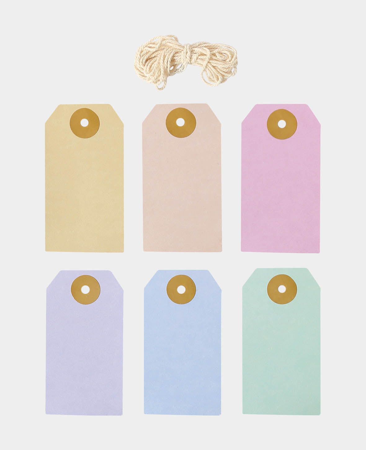 Lot d'étiquettes cadeaux pastel, 24 pièces