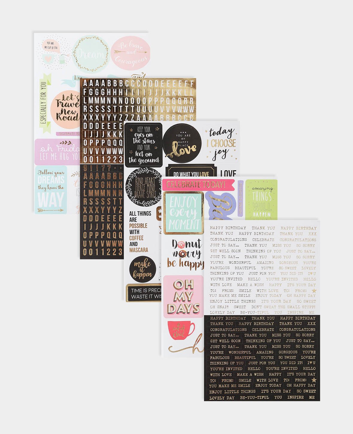 Stickerbook citations I, multicolore, 15 x 24 cm