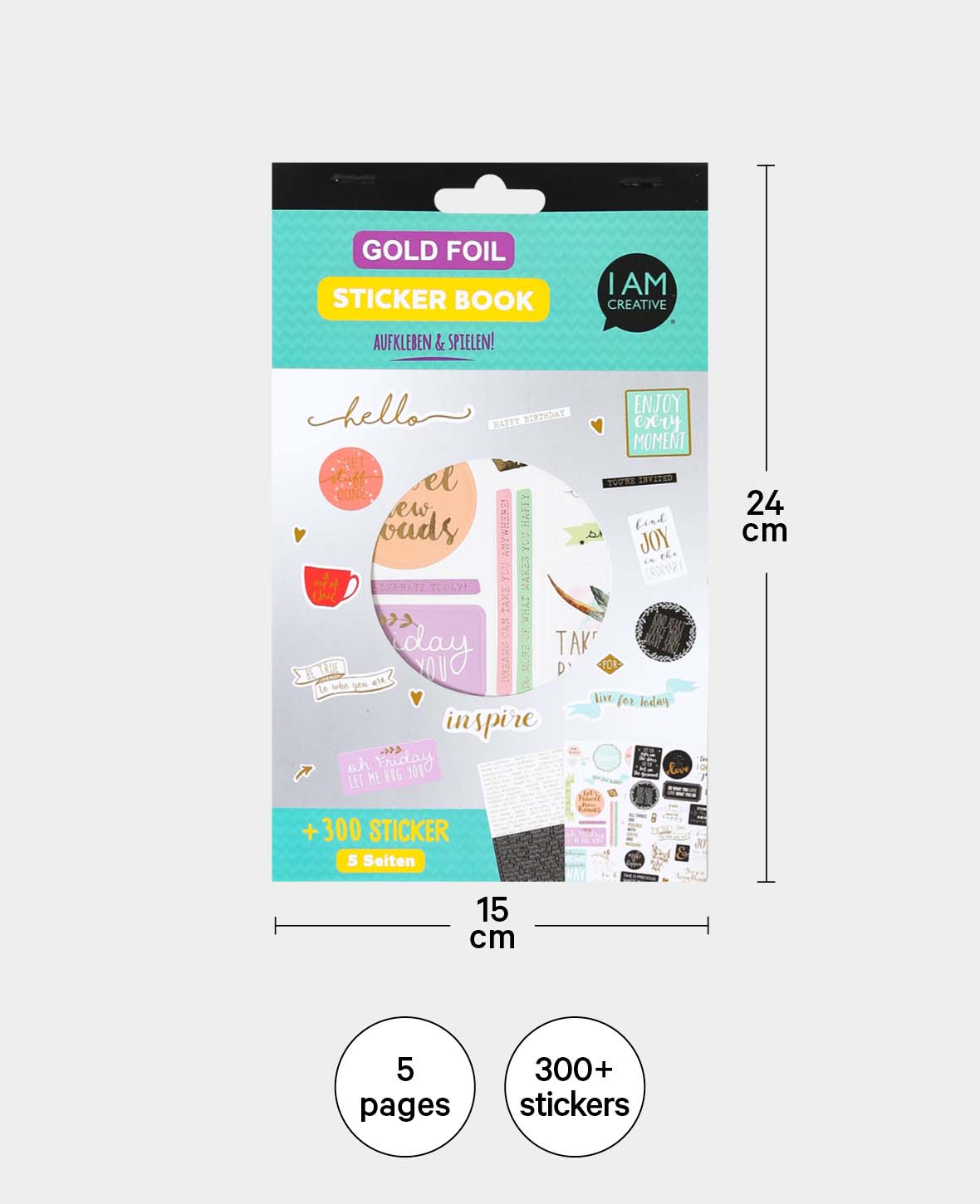 Stickerbook citations I, multicolore, 15 x 24 cm