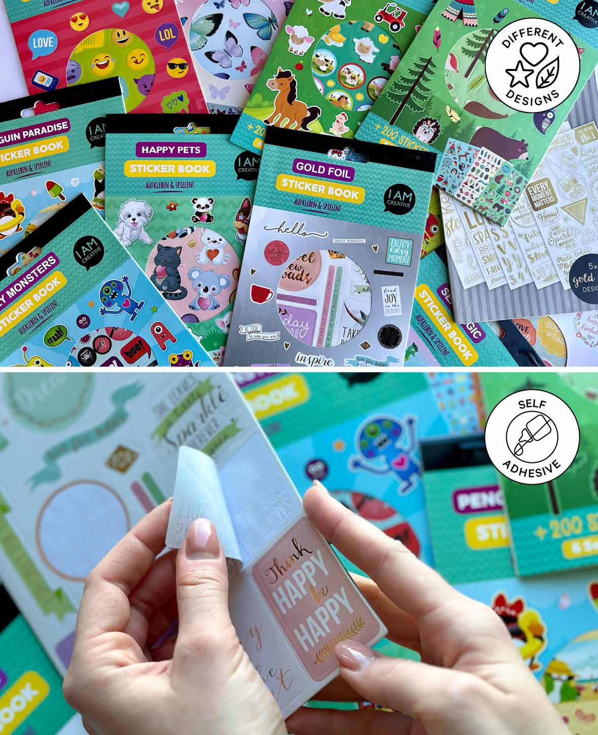 Stickerbook citations I, multicolore, 15 x 24 cm