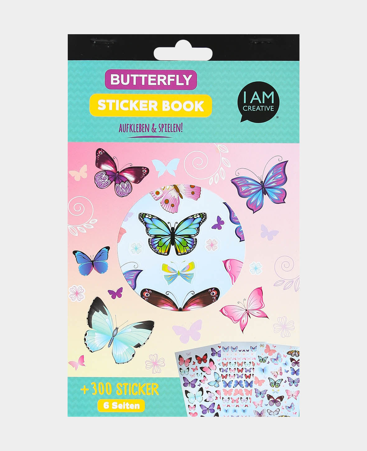 Stickerbook Papillon, Multicolore, 15 x 24 cm