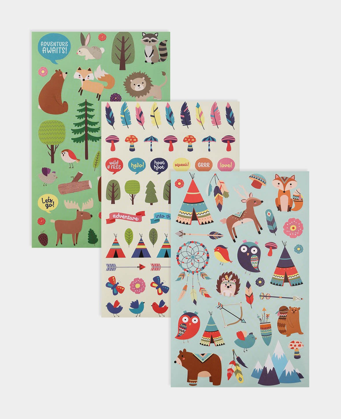 Stickerbook Wild & Free, Bunt, 15 x 24 cm