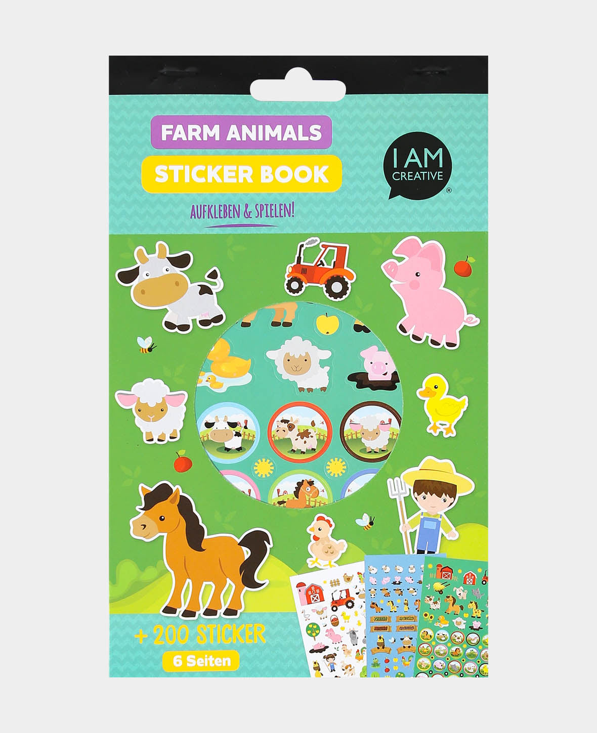Stickerbook Farm, Bunt, 15 x 24 cm