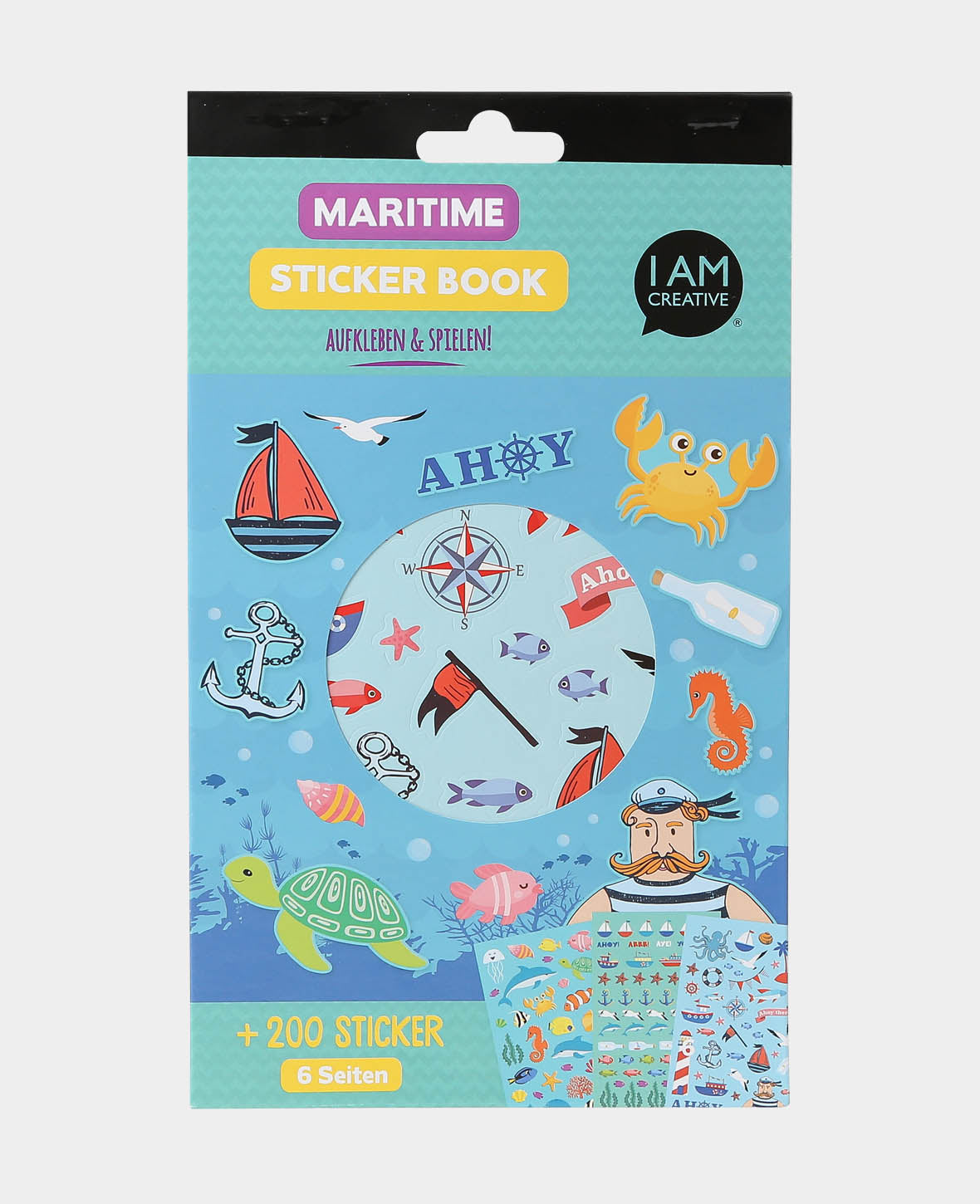 Stickerbook Maritim, Bunt, 15 x 24 cm
