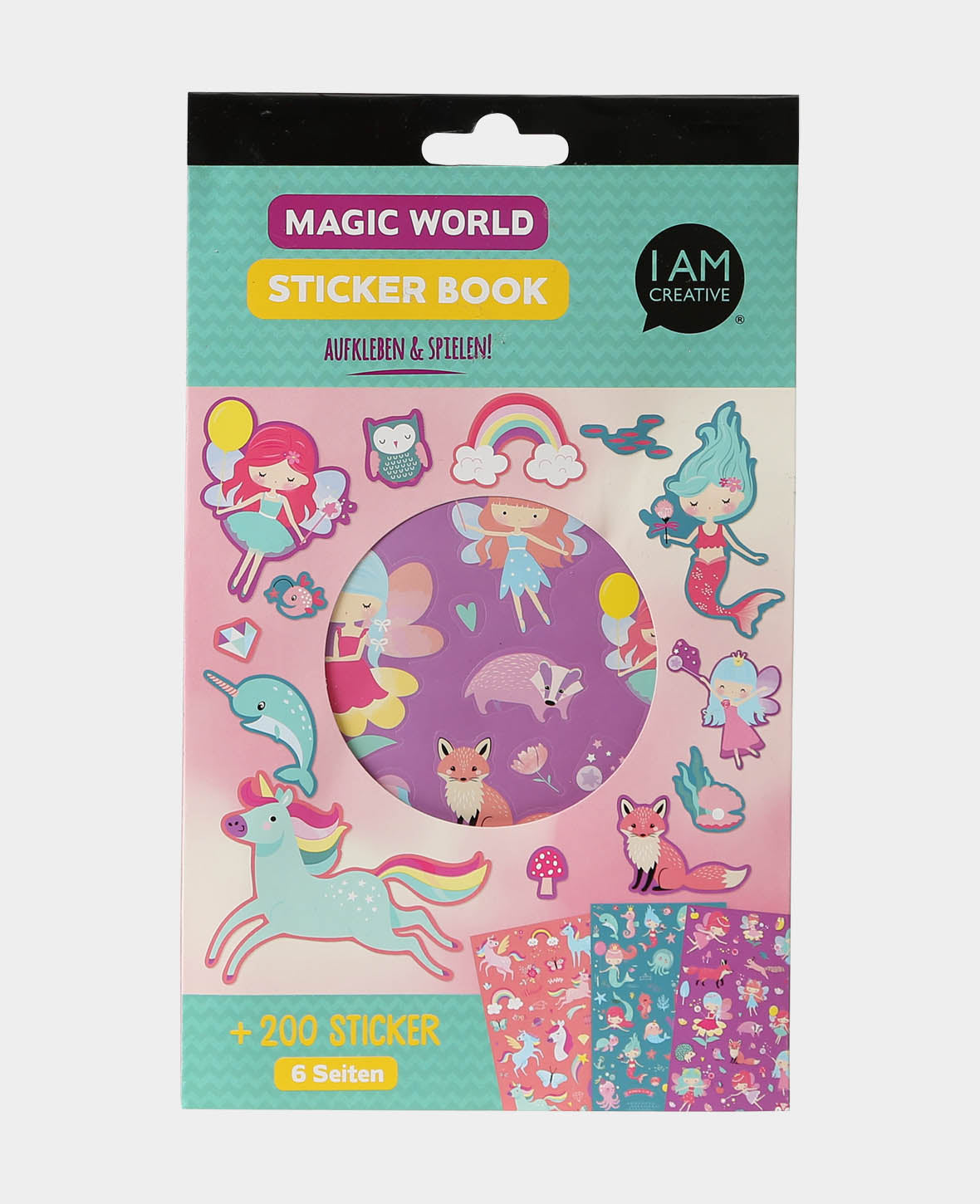 Stickerbook Zauberwelt, Bunt, 15 x 24 cm
