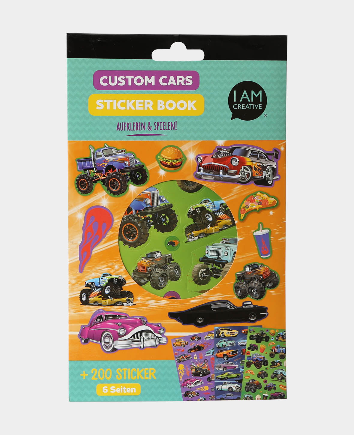 Stickerbook Cars II, Bunt, 15 x 24 cm