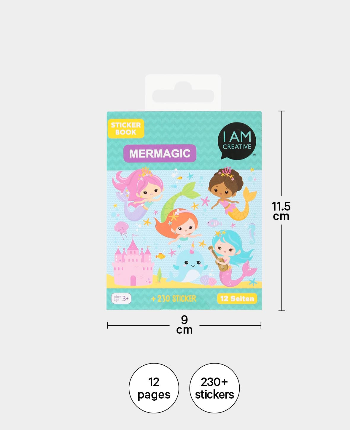 Mini Stickerbook Sea Magic, Bunt, 9 x 11.5 cm