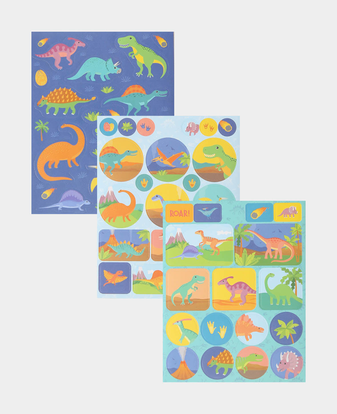 Mini Stickerbook Dinos, Bunt, 9 x 11.5 cm