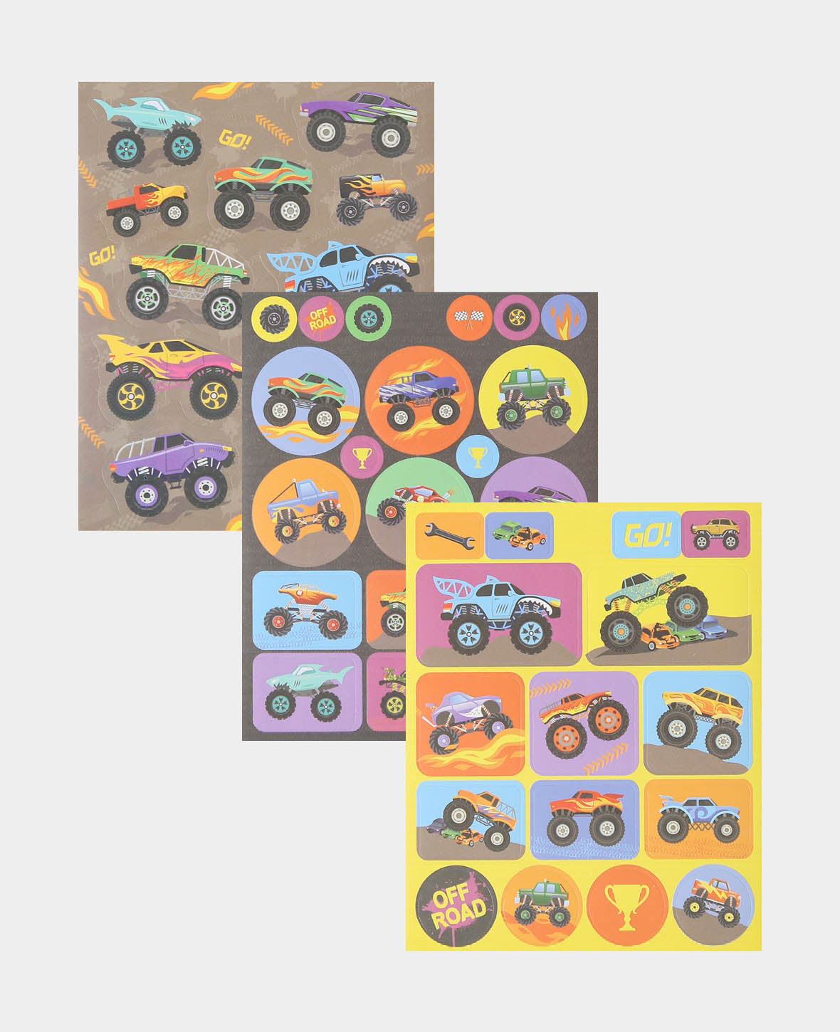 Mini Stickerbook Trucks, Bunt, 9 x 11.5 cm