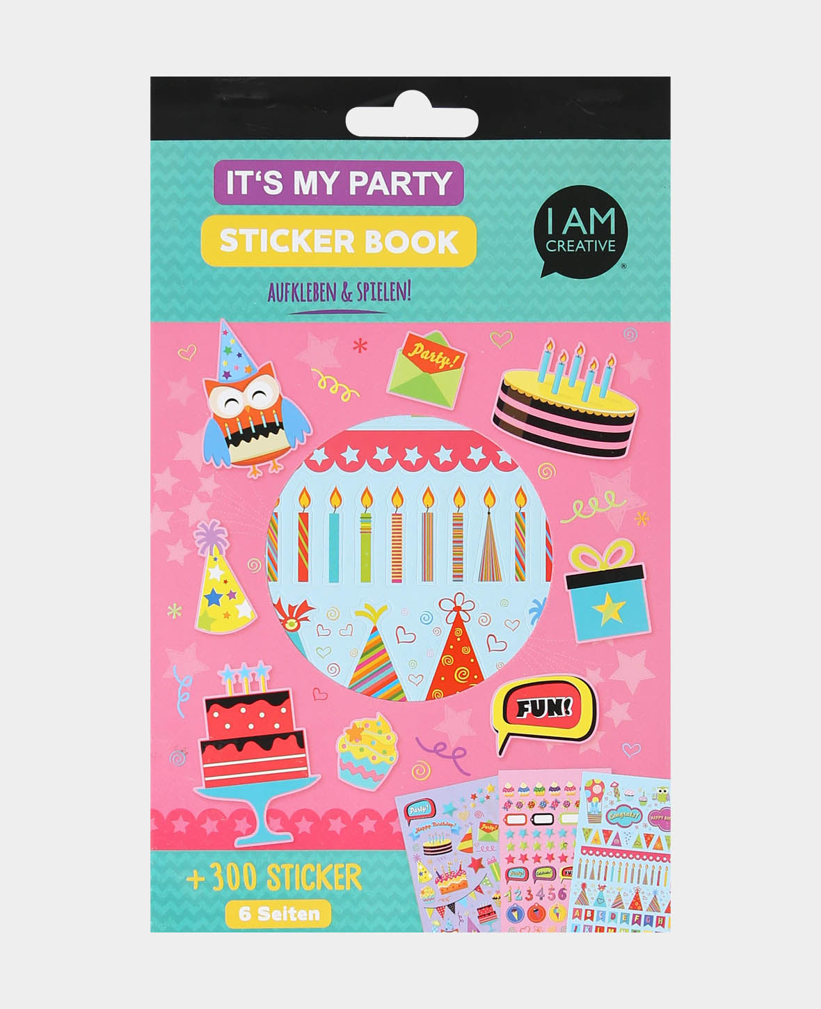 Stickerbook It's my Party, Bunt, 15 x 24 cm