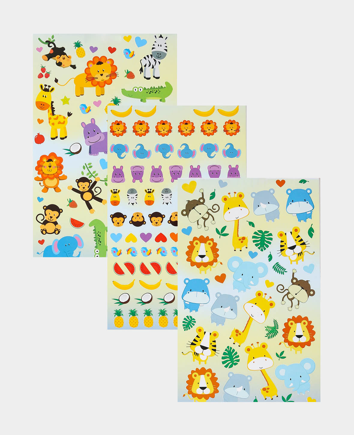 Stickerbook Dschungel Babys, Bunt, 15 x 24 cm