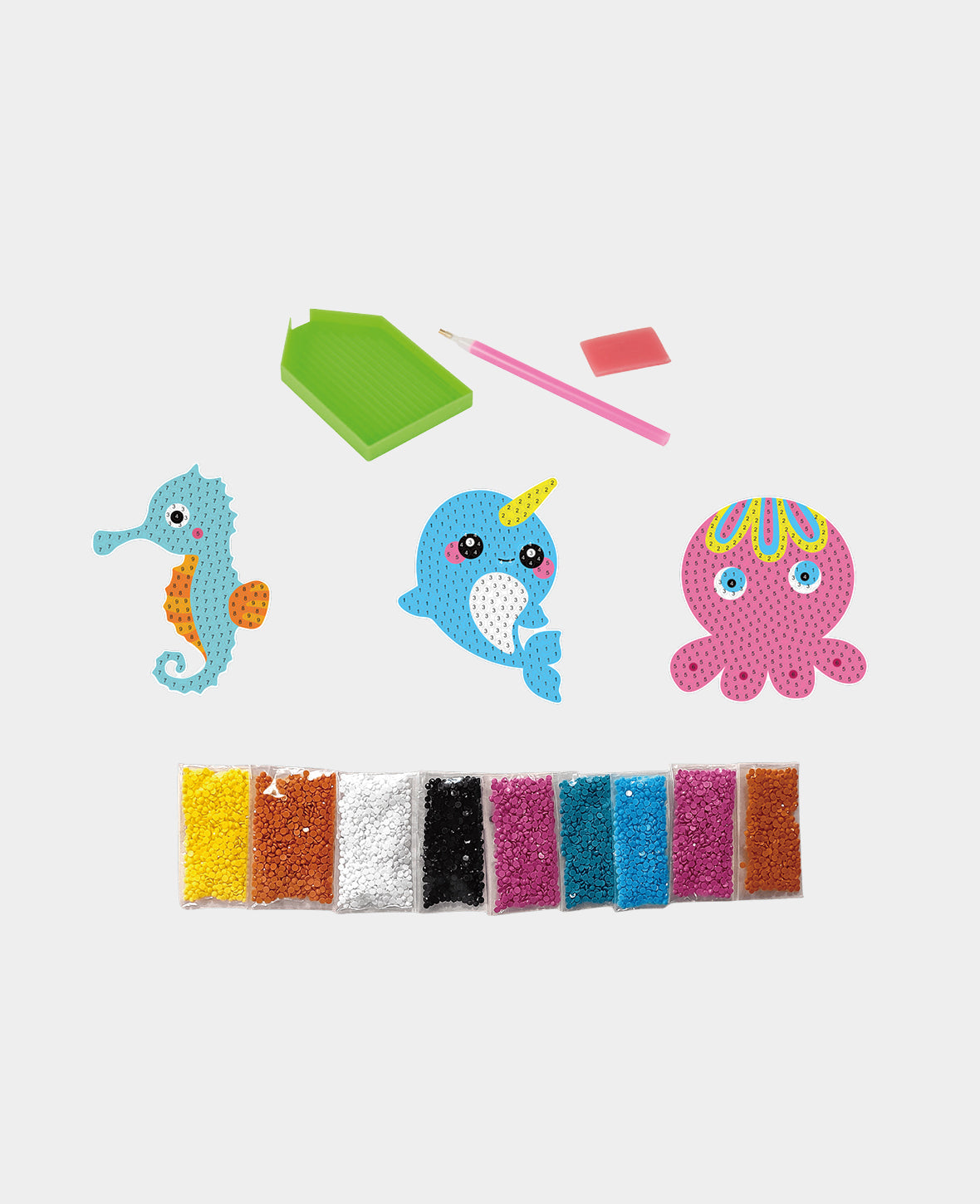 Sticker Diamond Painting Mer, avec accessoires et instructions