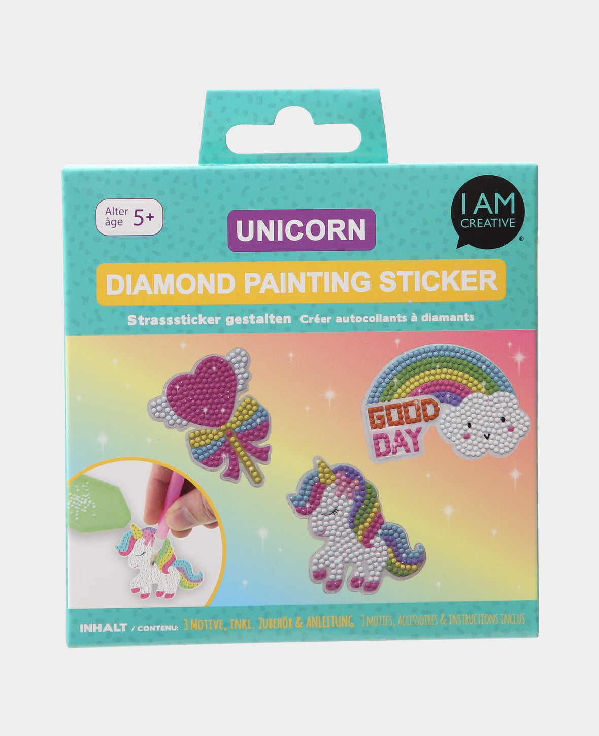 Diamond Painting Autocollant Licorne