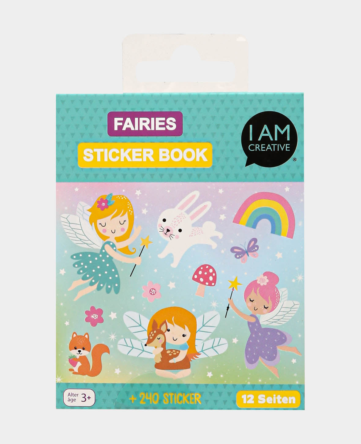 Mini Stickerbook Fairies, Bunt, 9 x 11.5 cm