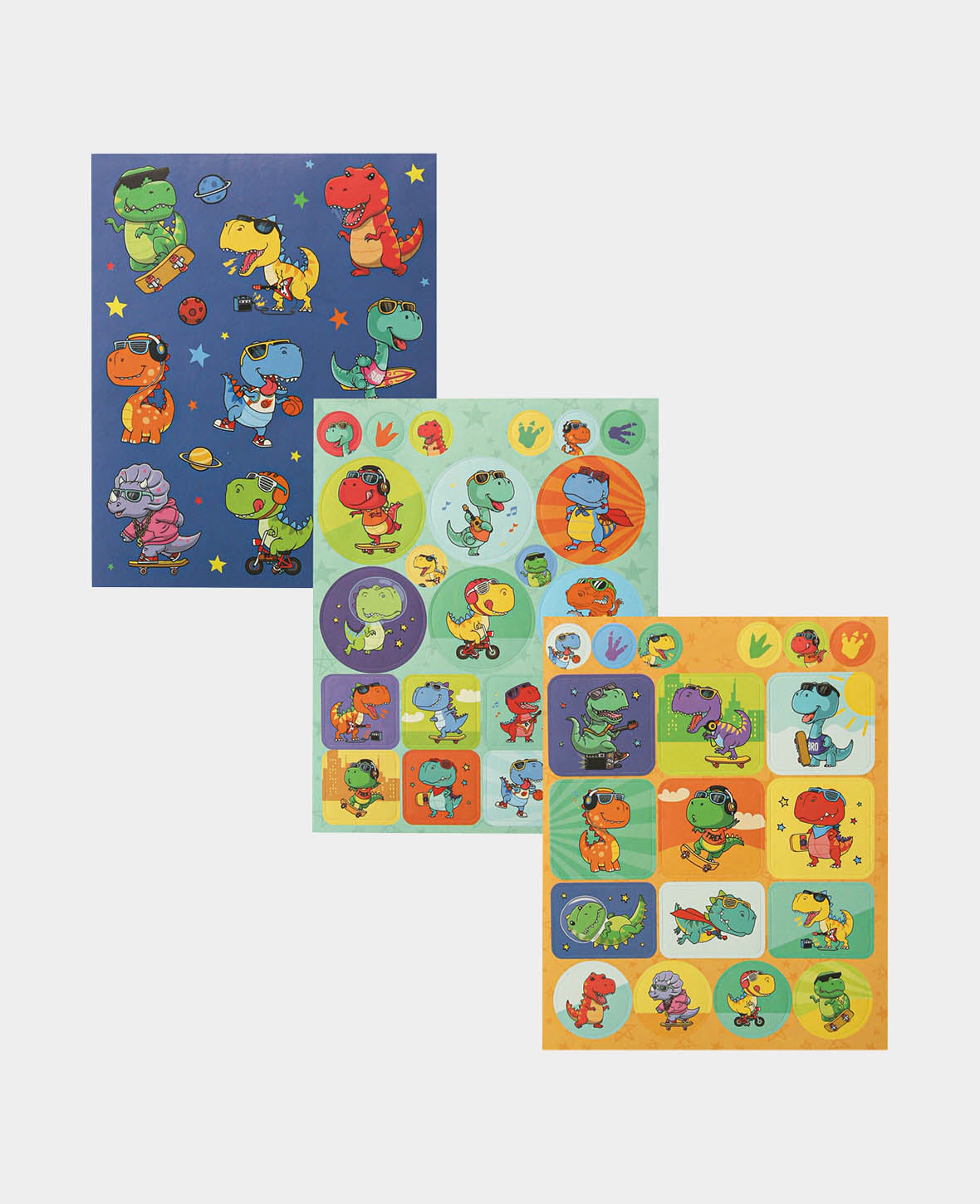 Mini Stickerbook Dinos II, Bunt, 9 x 11.5 cm