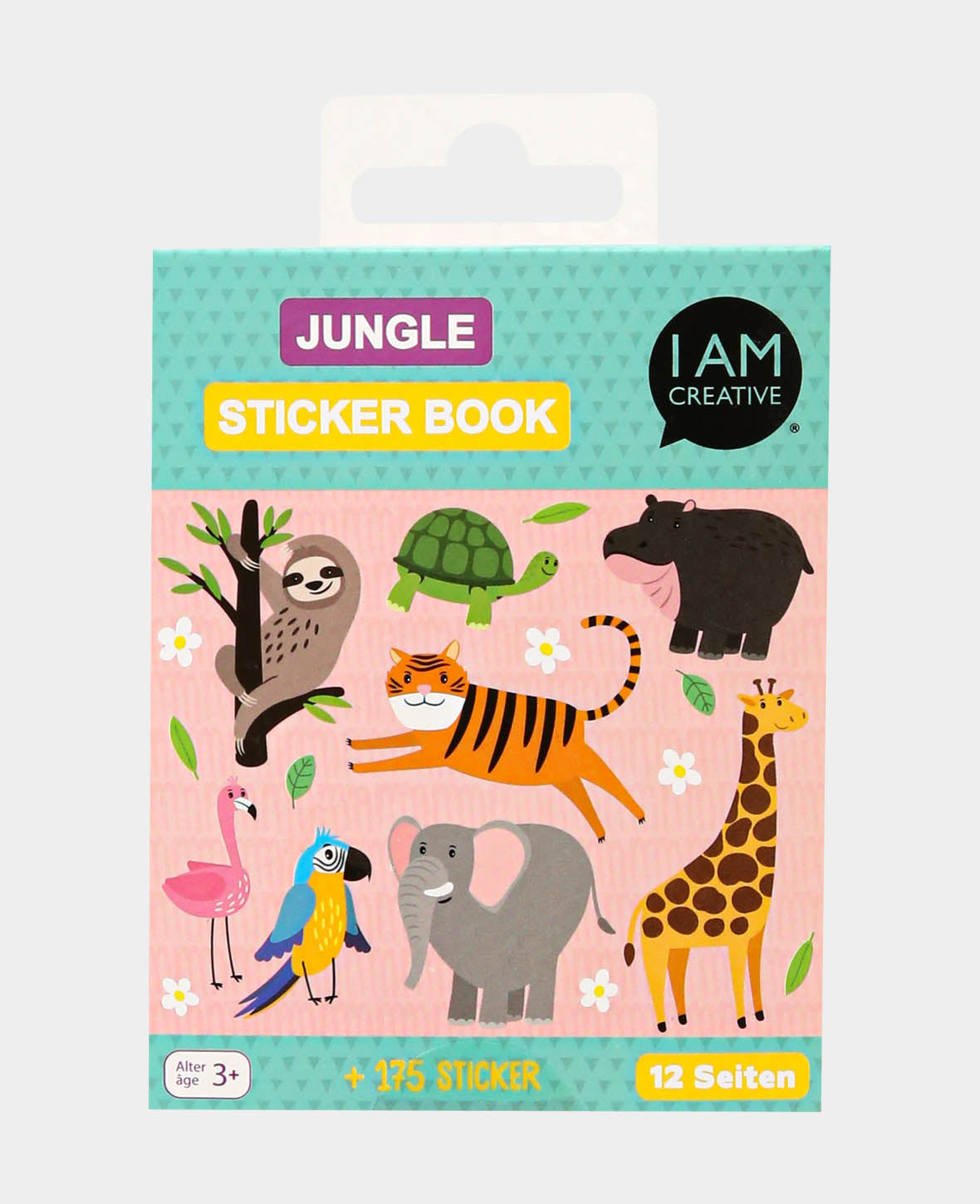Mini Stickerbook Jungle, Bunt, 9 x 11.5 cm