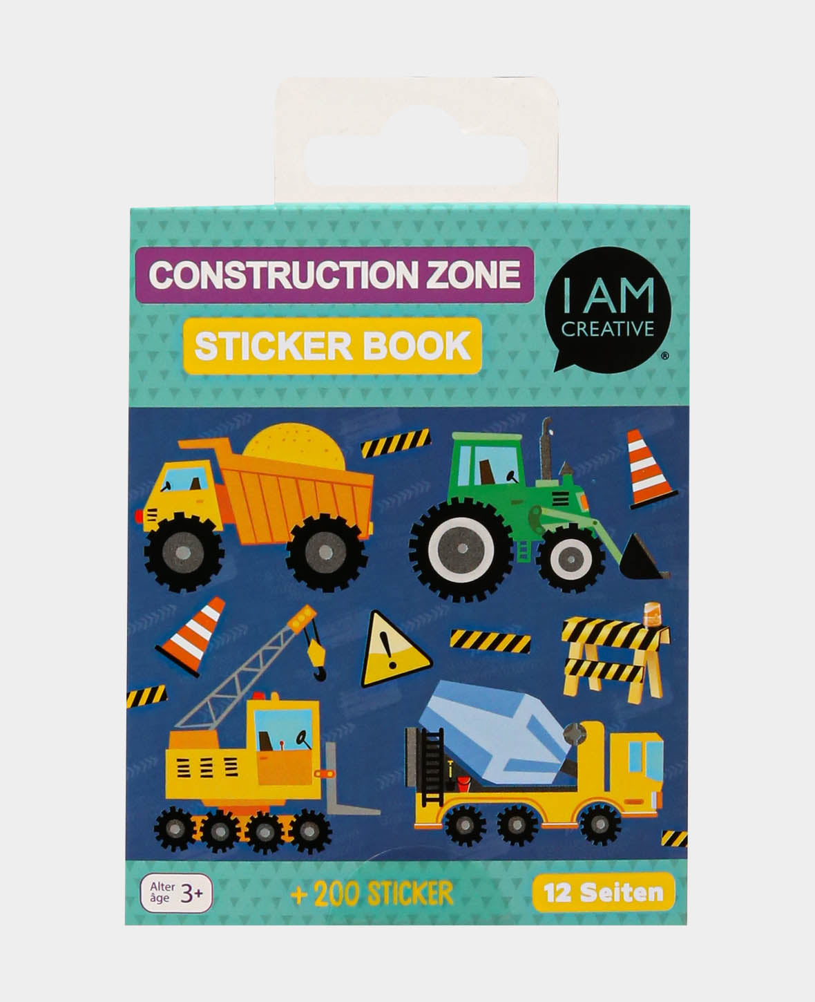 Mini Stickerbook Construction Zone, Bunt, 9 x 11.5 cm