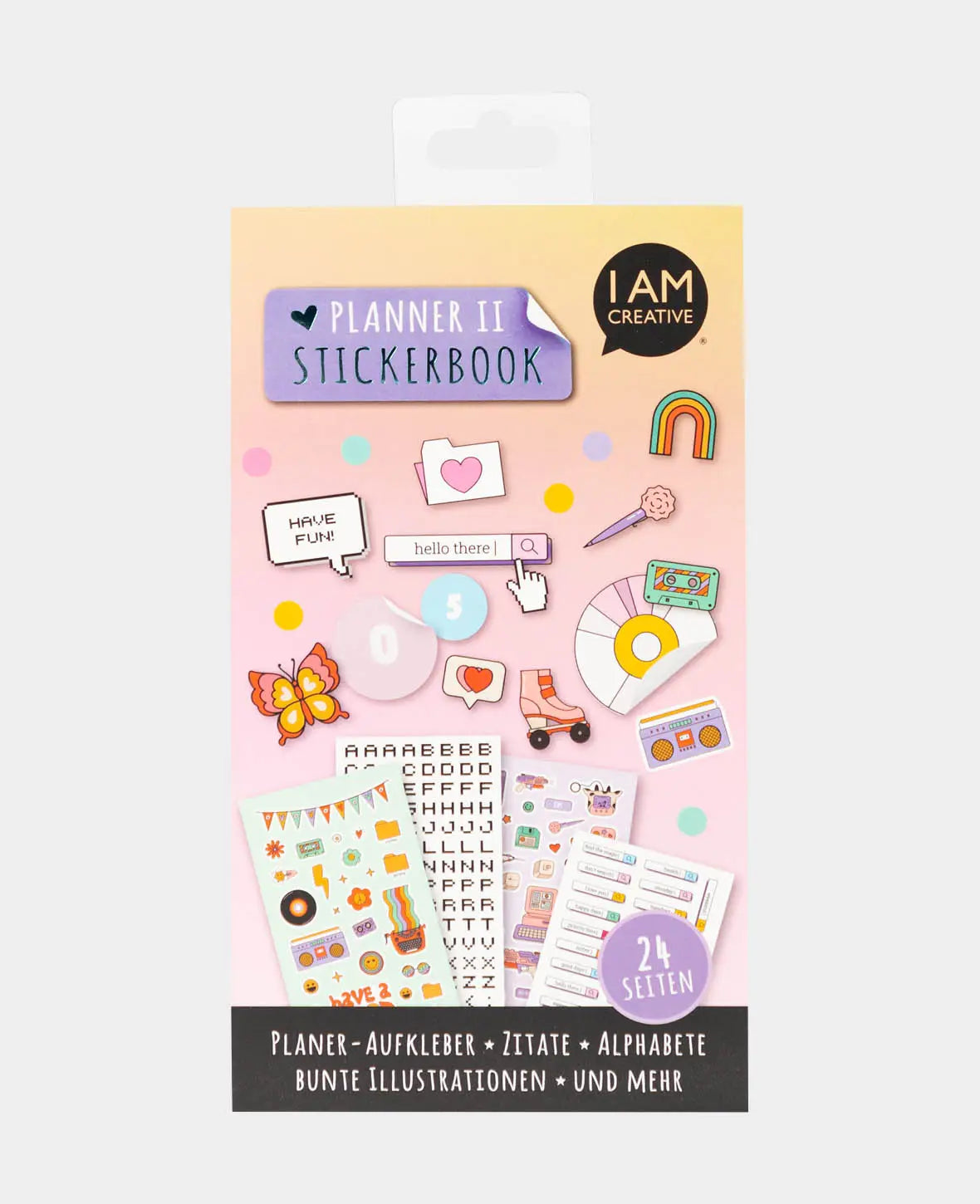 Planner Stickerbook II, Bunt, 12 x 21 cm