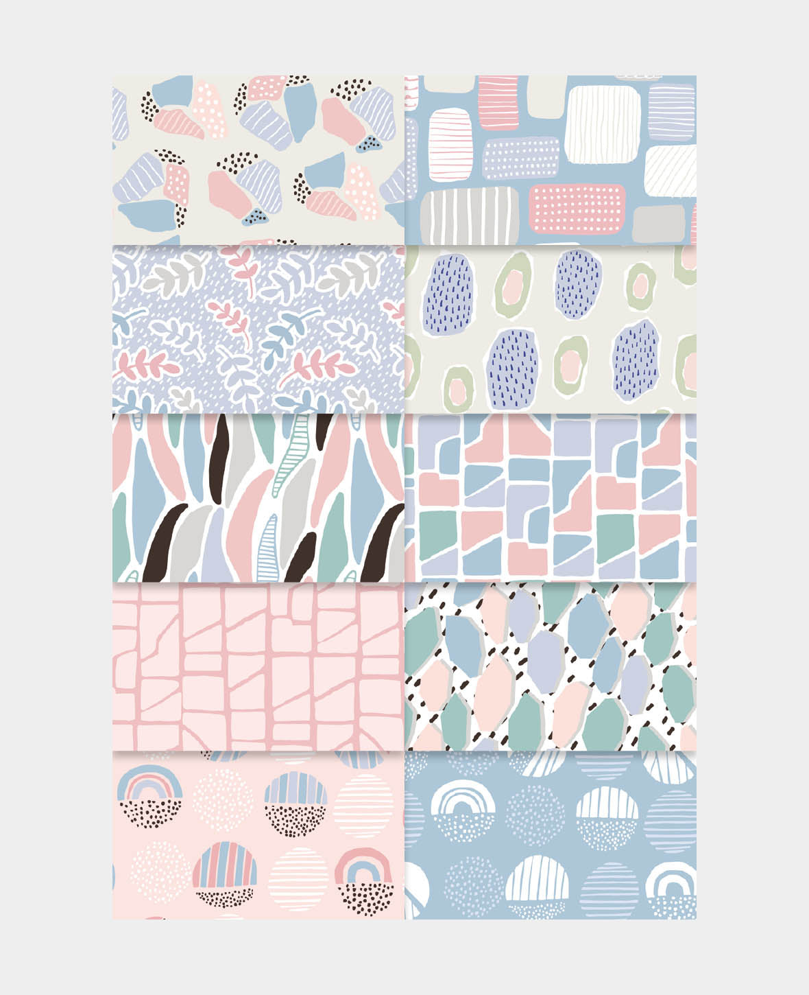 Design Papier Set Graphik, Papierblock, 15.2 x 15.2 cm, 120 g/m², 50 Blätter