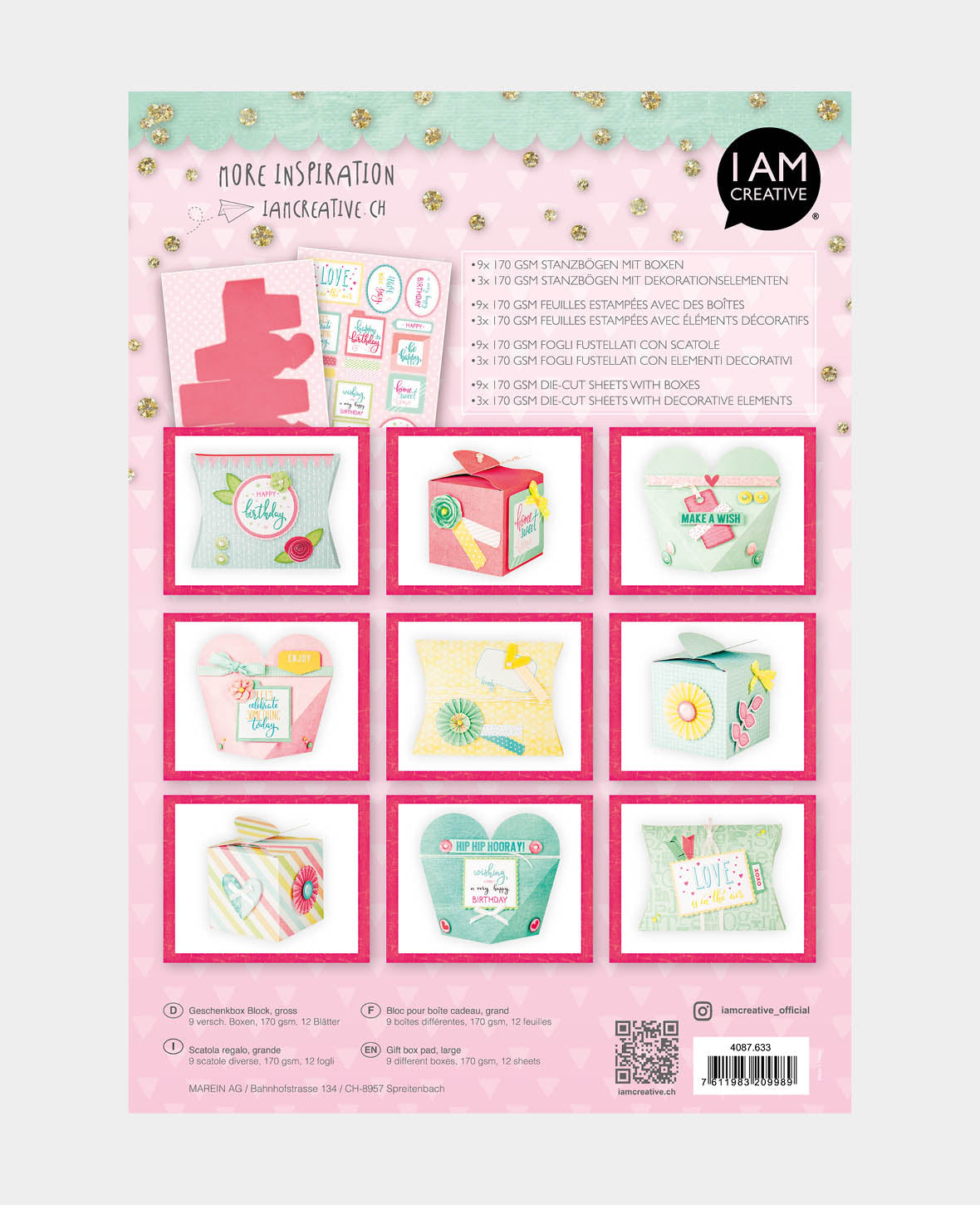 Gift Box Pad, 21 x 29.7 cm, 12 sheets