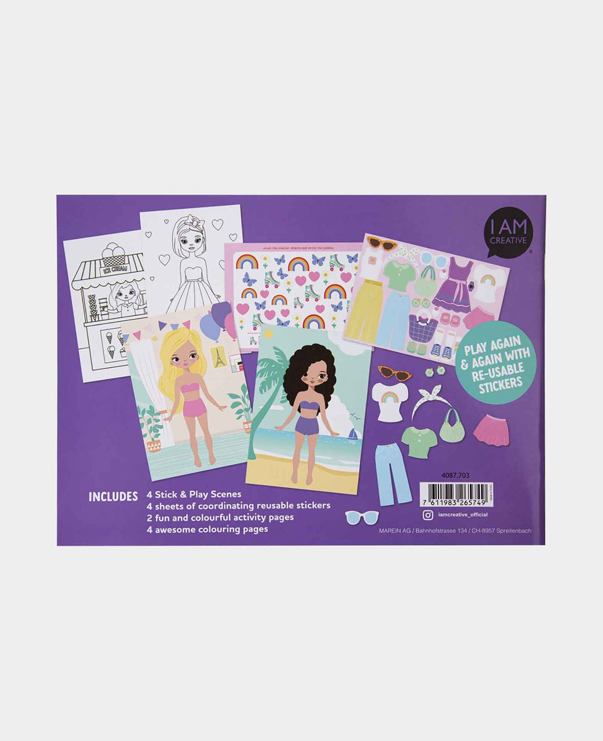 Stick and Play-Buch Dress Up, A5, 1 Buch