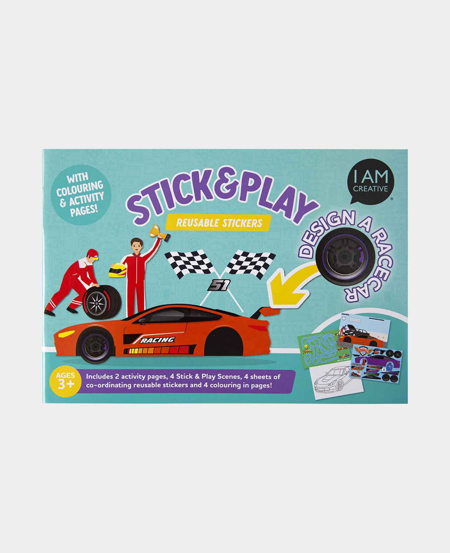 Stick and Play-Buch Cars, A5, 1 Buch