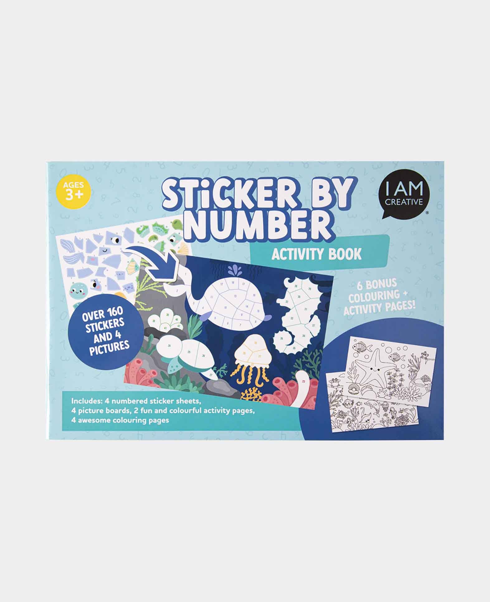 Sticker by Numbers Seaworld, A5, 1 Buch