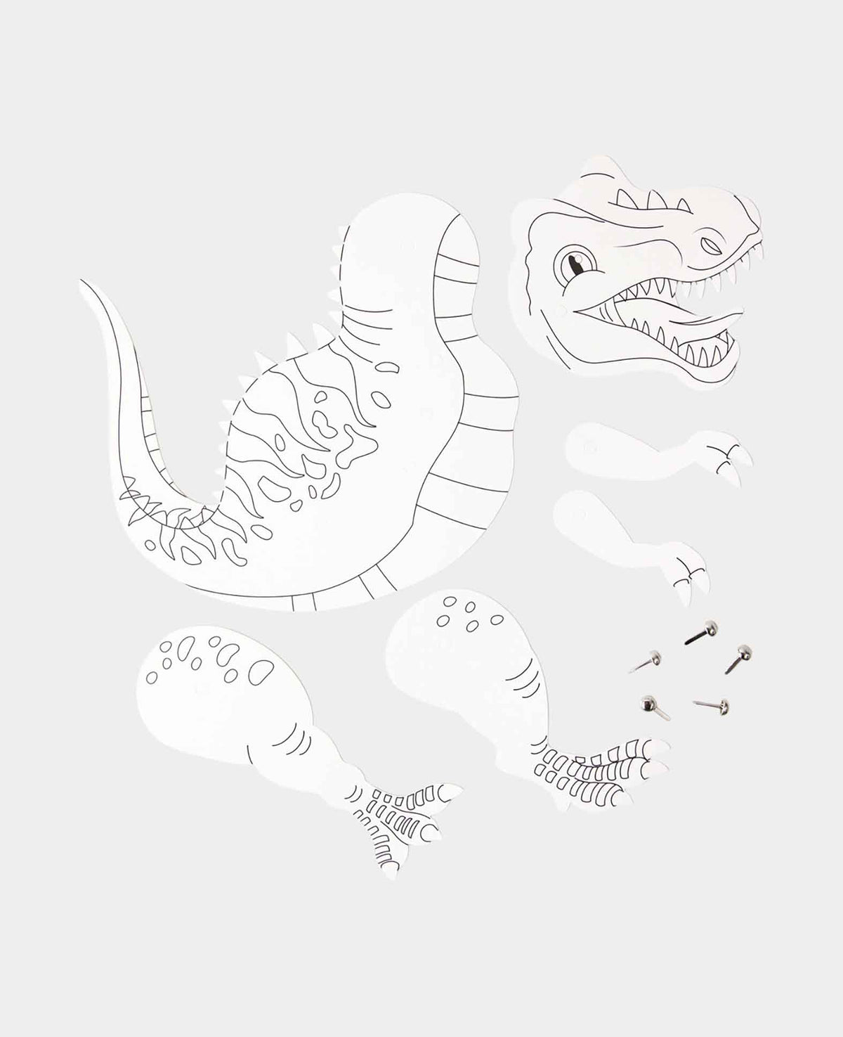 Papier-Puppen Dino, 16 x 23 cm, 1 Set